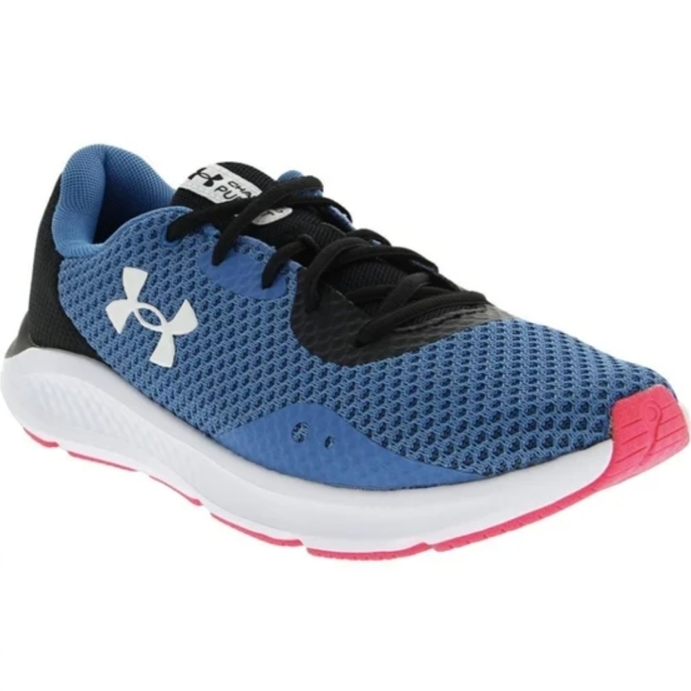 Under Armour Charged Pursuits 3 Womens Blue & Black Trainers    Size 7.5